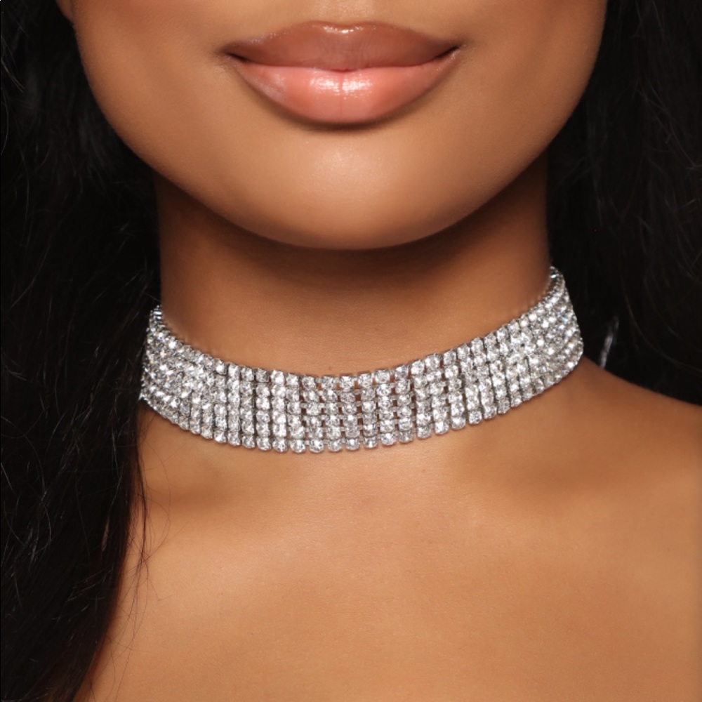 Fashion Nova Kim Choker - Silver